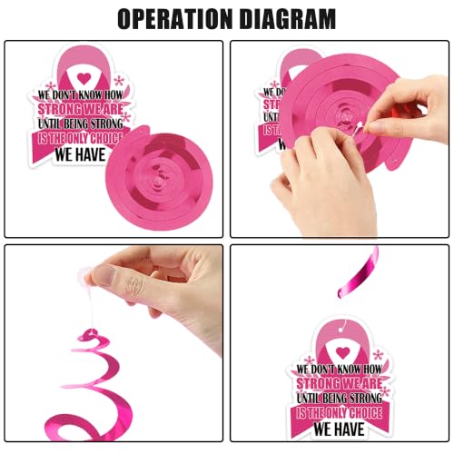 Breast Cancer Awareness Decorations, Pink Ribbon Balloons Black Pink