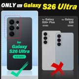 TUCCH Wallet Case for Galaxy S26 Ultra (6.9") 2026, 4 Card Holders, Black - Premium Protection and Organization