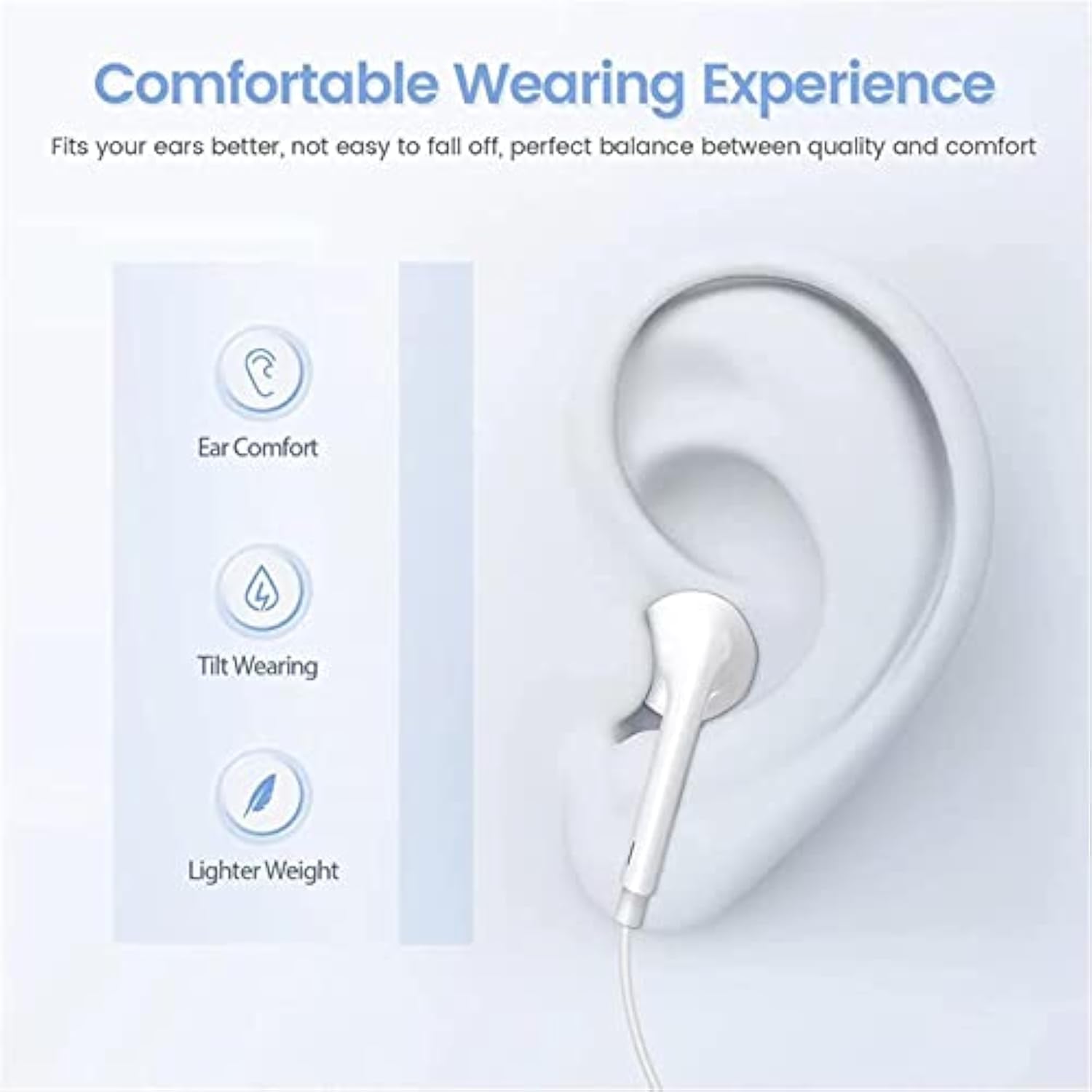 2 Pack Wired Iphone Earbuds/Wired Headphones With 3.5Mm Earphones[Mfi Certified] With Microphone Volume Control Compatible For Iphone,Ipad,Ipod,Computer,Mp3/4,Android Most 3.5Mm Audio Devices