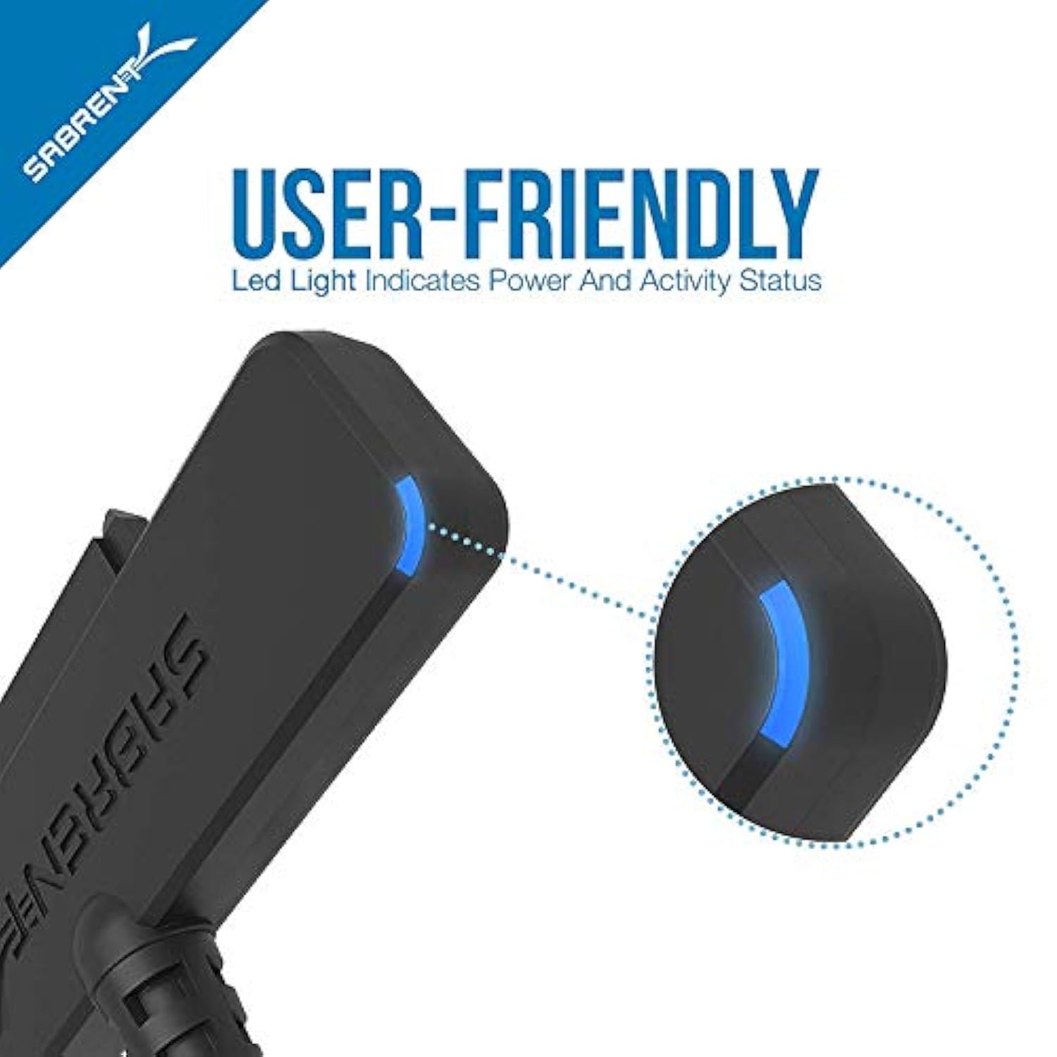 SABRENT USB 3.1 (Type A) to SSD / 2.5 Inch SATA Hard Drive Adapter [Optimized