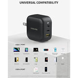 65/66W Usb C Charger, Type C Pps Pd Fast Gan Charger Multiport Usb C Power Adapter For Macbook Pro/Air, Ipad Pro, Iphone Samsung Galaxy S22 Ultra, Surface Pro, Dell Xps 13