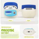 Cute For Airpods 4 Case Cover 2024 With Cleaning Kit,Funny Cartoon Kawaii For Airpods 4Th Generation Cases Soft Silicone Case For Apple Airpods 4 Accessories With Keychain For Women Men Girls Boys