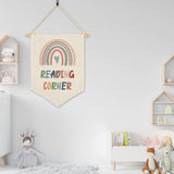 Reading Corner Hanging Pennant Flag, Boho Classroom Decor, Wall Banner For Kids Room Reading Room Homeschool And Nursery, Birthday Christmas Gifts For Kids