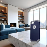 For Iphone 6S Case,For Iphone 6 Case With Tempered Glass Screen Protector, 3 In 1 Heavy Duty Shock Absorption Hard Pc Covers Soft Silicone Bumper Full Body Protective Case (Blue)