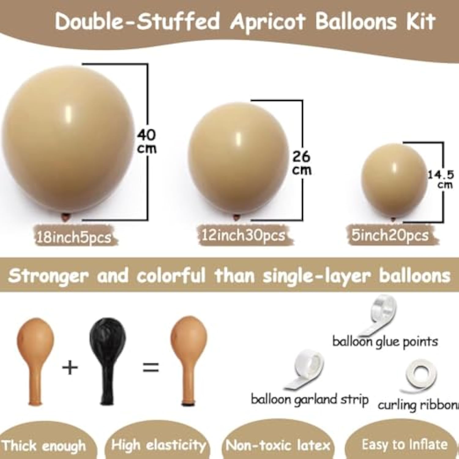 Red Balloon Garland Kit - Double Stuffed Burgundy Balloons Different S