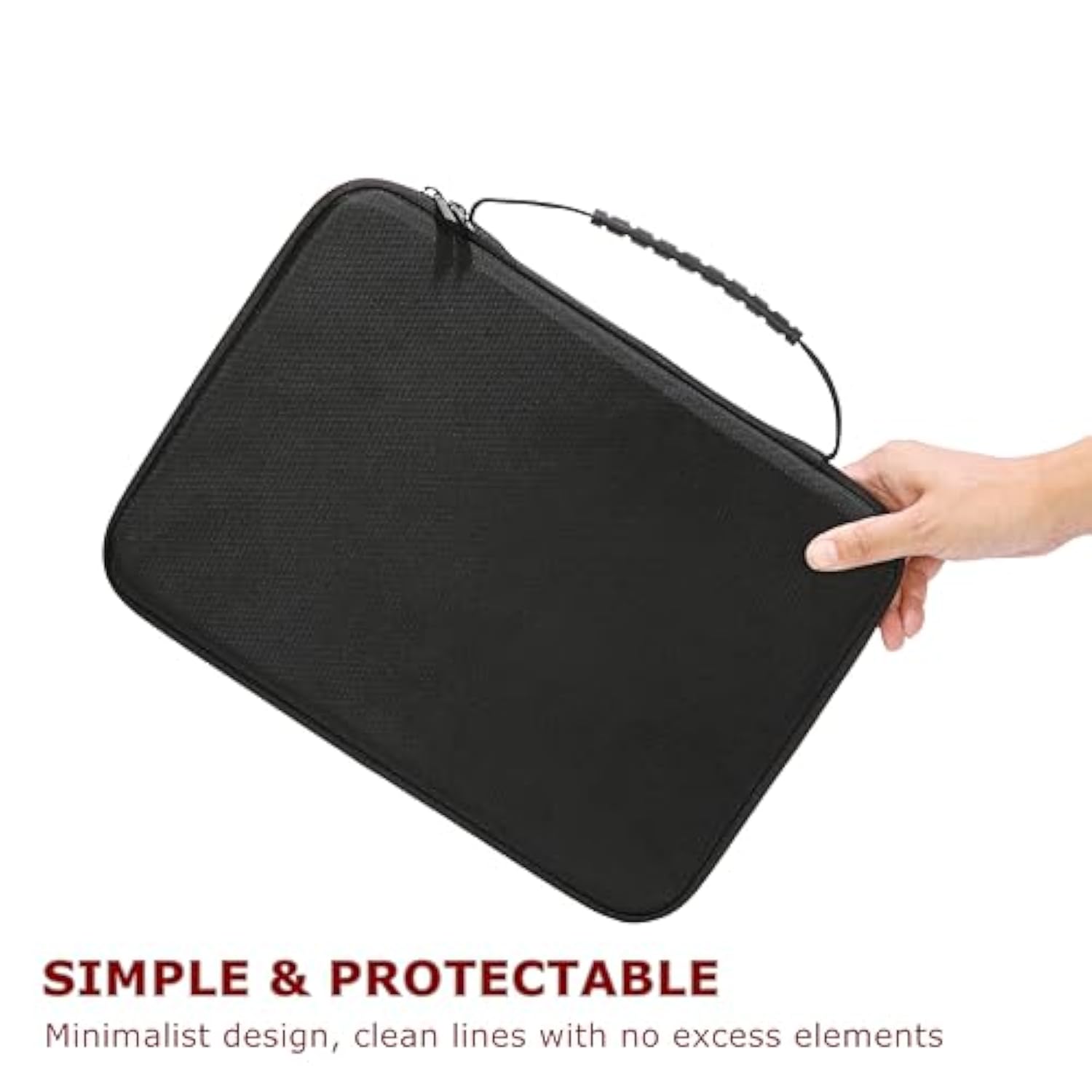 2025 New Laptop Case For Macbook Air 13-Inch, Hard Shell Laptop Case Computer Sleeve Bag With Protective Padings, Travel Carrying Case With Ergonomic Handle Back Luggage Strap