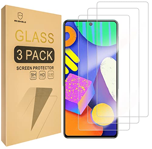 [3-Pack] Designed For  Galaxy F62 / Galaxy M62 [Tempered Glass] [Japan Glass with 9H Hardness] Screen Protector with Lifetime Replacement