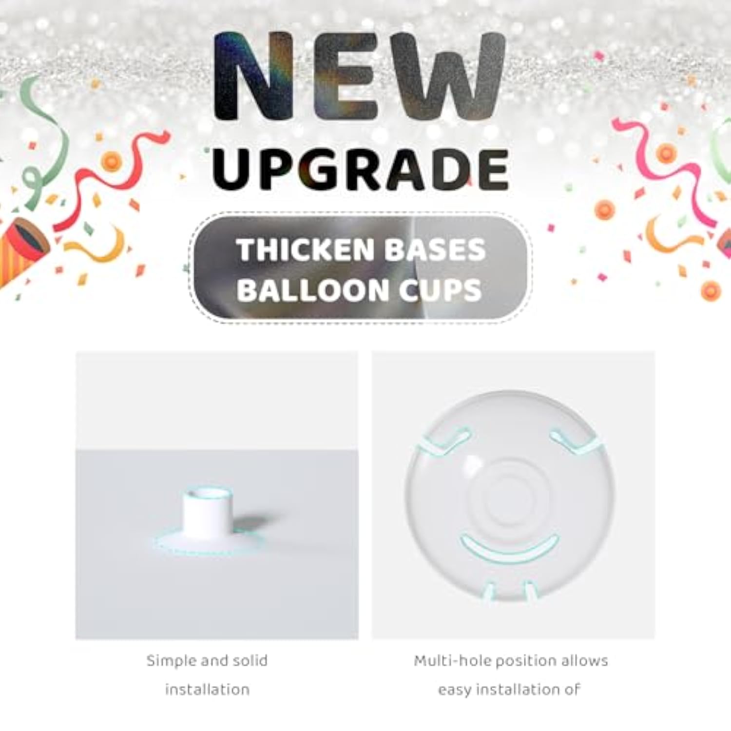 Balloon Arch Stand Kit 2 Pieces 7ft Adjustable Metal for Wedding Birthday Baby Shower