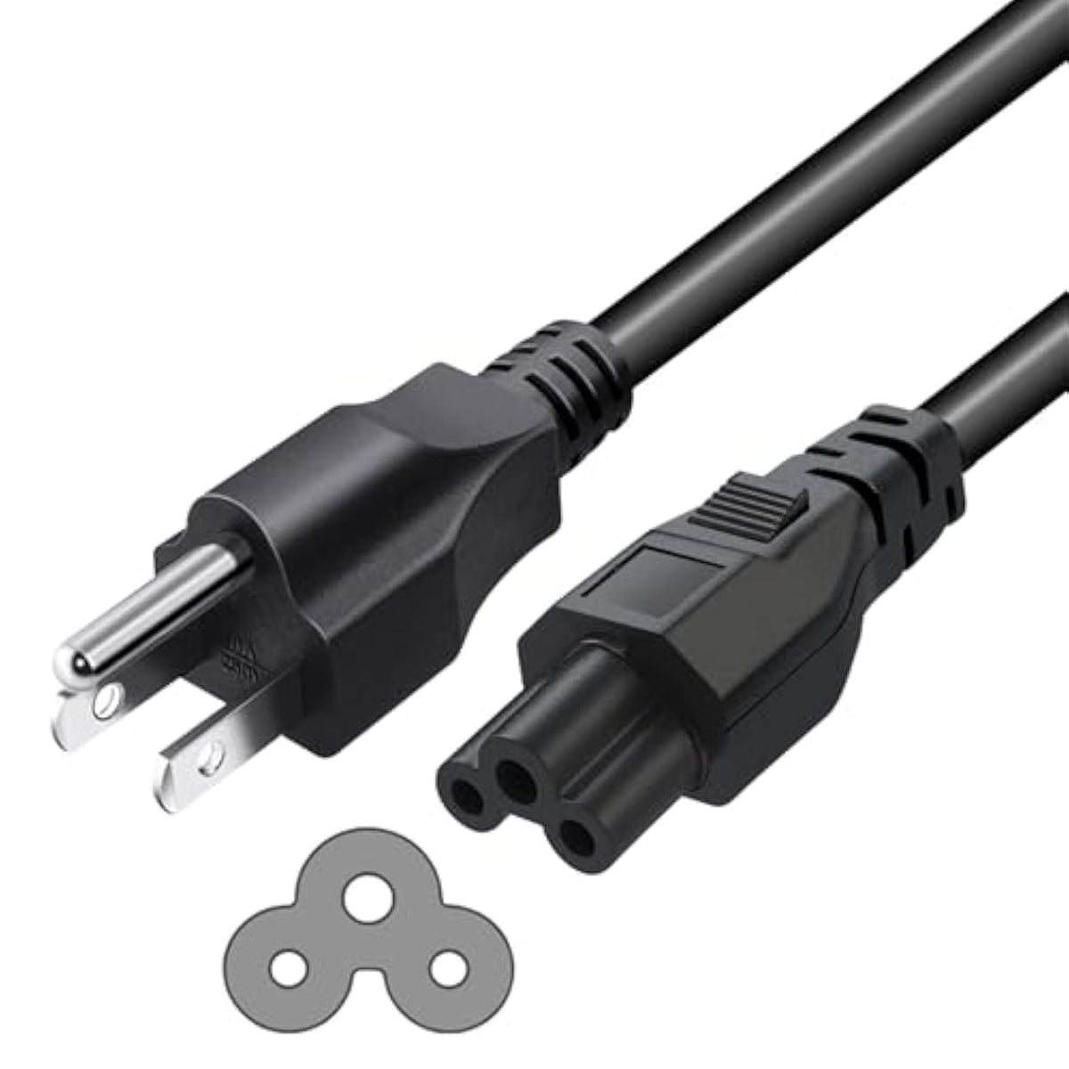 6Ft Universal 3 Prong Power Cord Cable For Lg Tv 32" 39" 40" 42" 44" 47" 49" 50" 55" 60" 65" Inch Smart Led Lcd Hd Tv Replacement C5 Replacement Power Cord