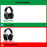 Pm-3 Professional Headphone Earpads Headset Cushions Replacement Compatible With Oppo Pm3 Pm 3 Headphones,Ear Pads Cushions With Comfortable Leather And Memory Foam
