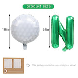 Hole In One Golf 1St Birthday Balloon - Hole In One Balloon, Golf Foil Balloons For Boys Golf Outdoor Sports Theme Birthday Party Decor Supplies