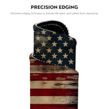 Vintage American Flag Mouse Pad - Patriotic Durability For Your Desk, Stitched Edges Non-Slip Rubber Base Mouse Pads For Computers Laptop