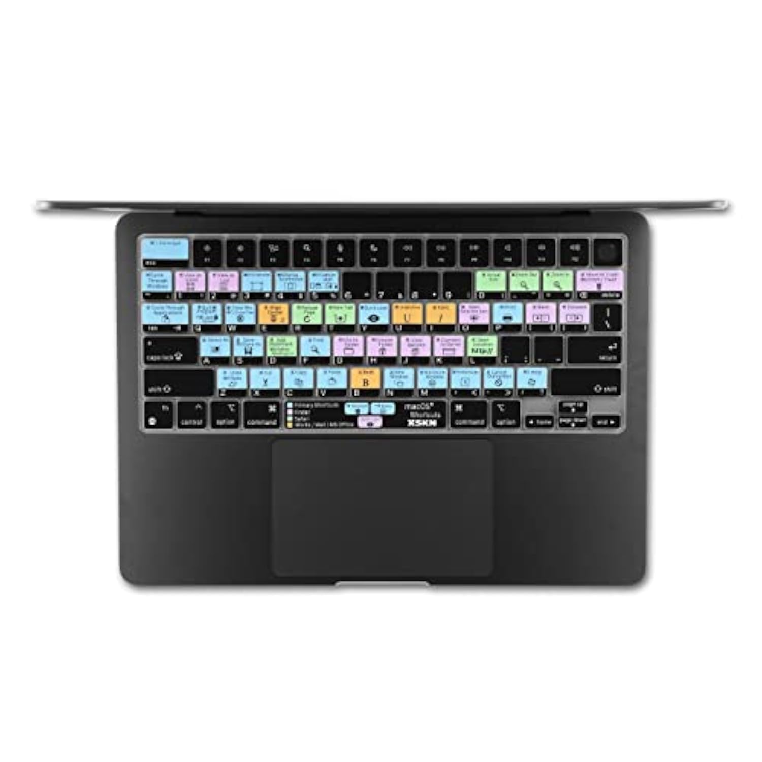XSKN macOS Shortcut US Version Silicone Keyboard Cover Skin Compatible with 20