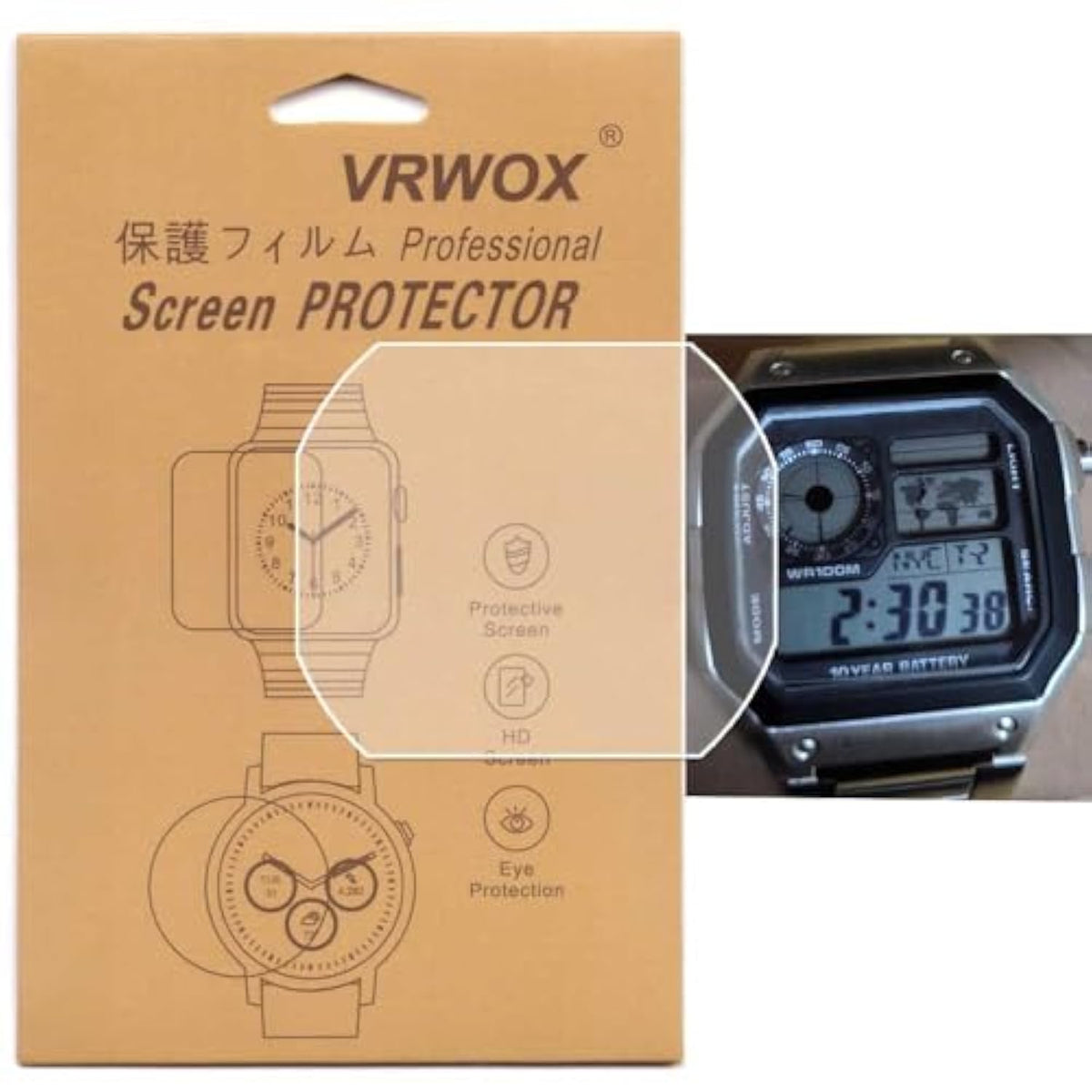 3-Pcs Tpu Screen Protector For Ae-1200Wh-1Avcf Watch, Full Coverage Screen Protector For Ae-1200 / Ae1200Wh-1A / Ae1200Whd-1A Watch Hd Clear Anti-Bubble And Anti-Scratch