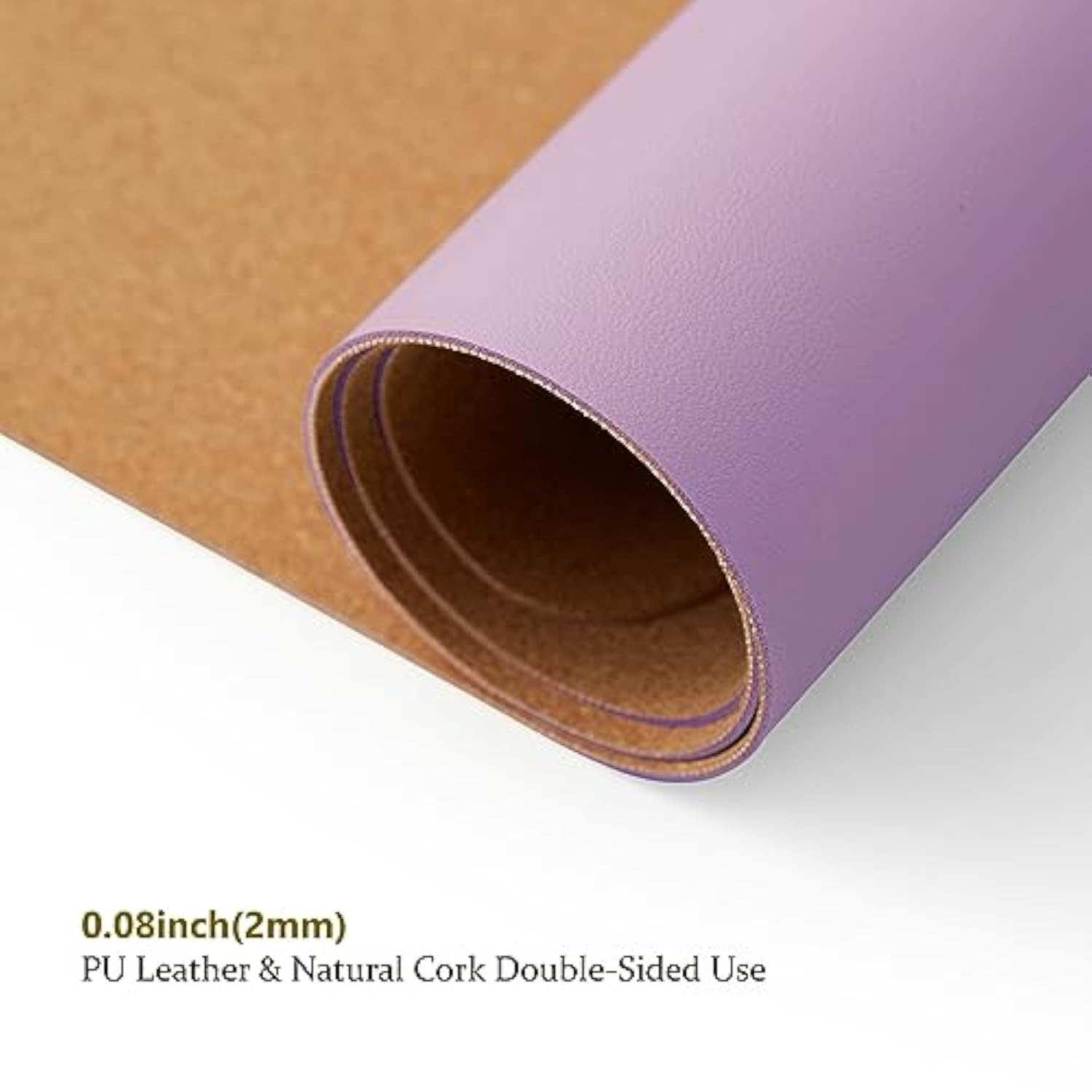 Cork Desk Mat - Small Dual-Sided Desk Pad For Office And Home - Desk Organization And Accessories - Ideal For Large Mouse Pad And Small Desk Mats On Top Of Desks(Purple,23.6"X 13.8")