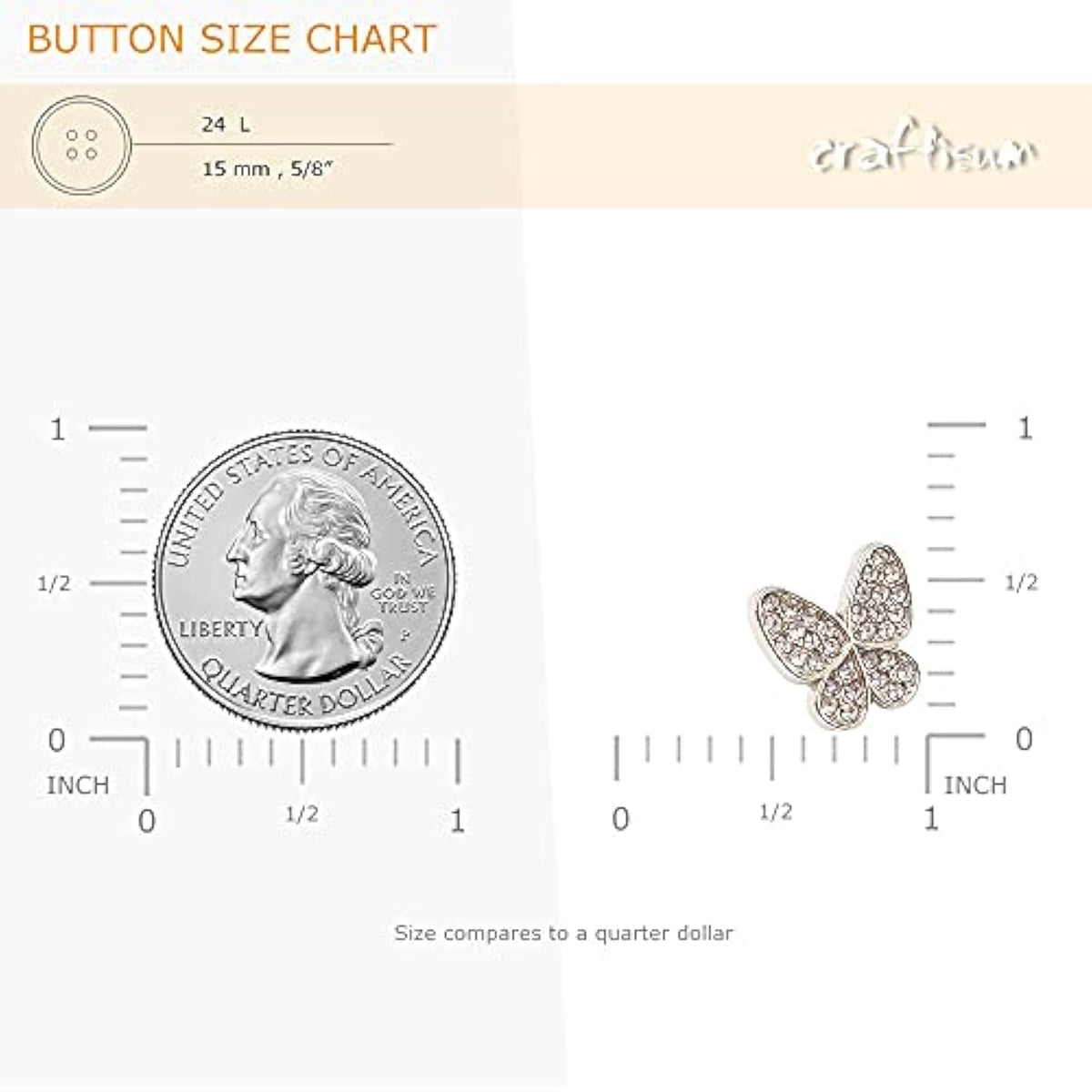 Rhinestone Wings Butterfly Metal Base Sewing Shank Buttons 20 Pcs - 15