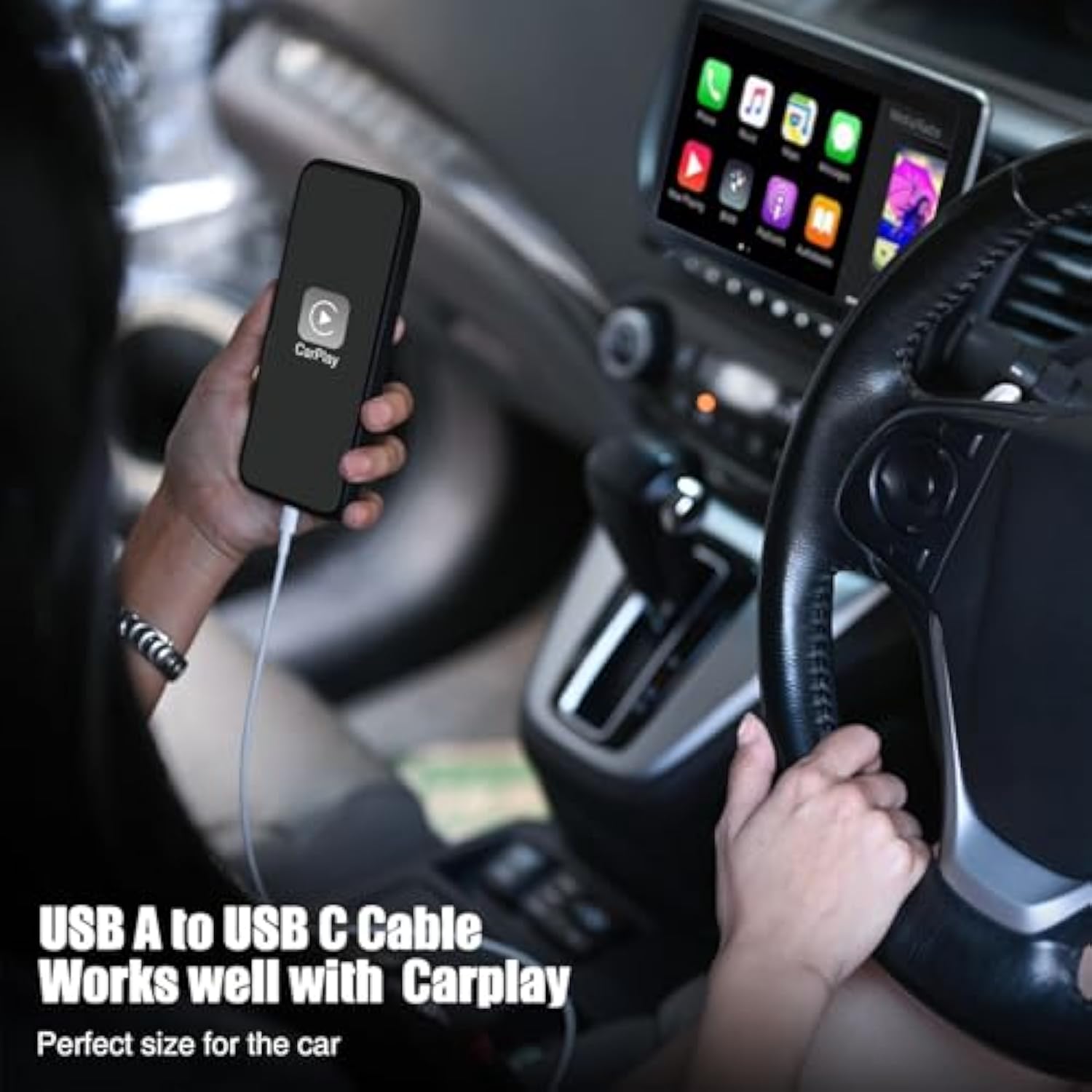 Car Carplay Cable For Iphone 16 15 Pro Plus Pro Max?3-Pack [3.3Ft+3.3Ft+6Ft] Usb A To Usb C Cable For Iphone 16 15?For Ipad Pro/Air/Mini?For Samsung Galaxy S24/S23/S22?For Macbook Pro/Air And More