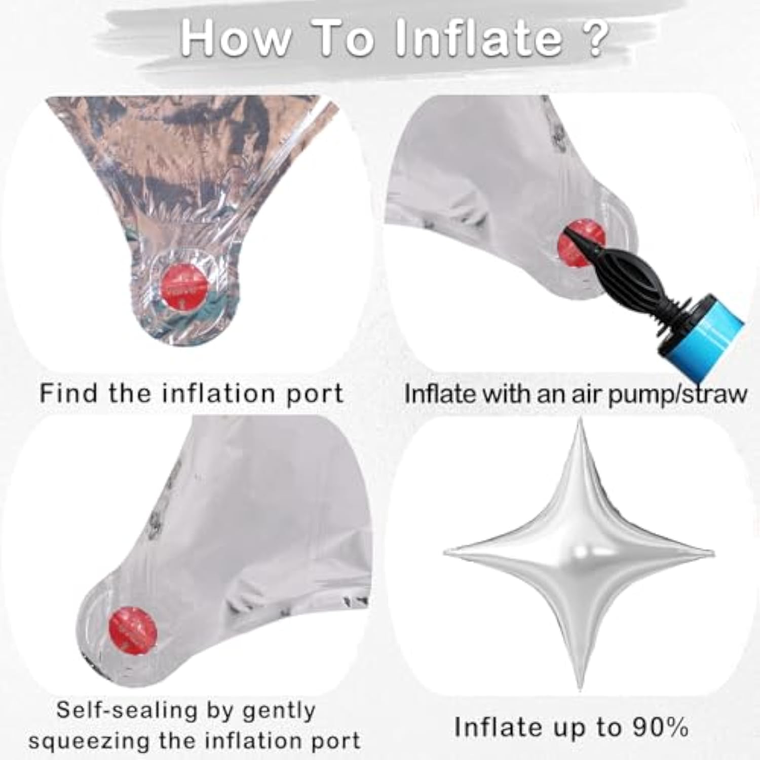 Silver Star Balloons,16Pcs Four Angle Star Balloons Foil,26Inch And 10Inch Silver Foil Mylar Balloons For Birthday Anniversary Baby Shower Wedding Party Decorations