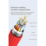 8K Left Angle Hdmi To Right Angle Hdmi 2.1 Ultra High-Speed Braided Coiled Cab