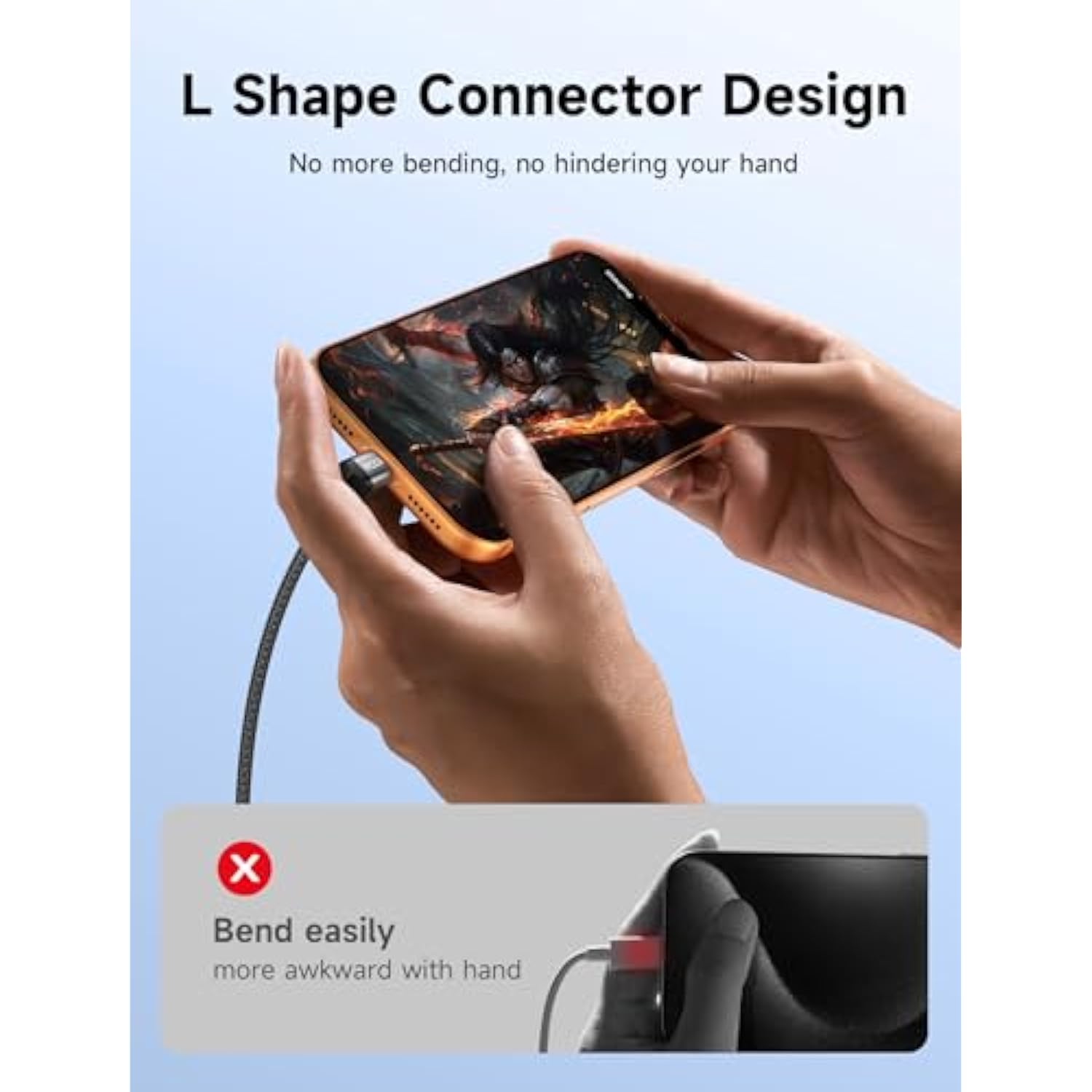 Usb C To Usb C Cable 2-Pack 10Ft, 100W Right Angle Fast Charging For Iphone 17/Iphone Air/Iphone 17 Pro Max, Nintendo Switch 2, Steam Deck, Rog Ally, Macbook, Ipad, Galaxy S25 S24, Iphone 15/16