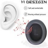 Lifeq10/ Q10 Bt/Life 2 Neo Replacement Ear Cushions, Made Of Protein Leather And Memory Foam?Compatible With Anker Soundcore Lifeq10 / Q10Bt Bluetooth Headphone Pads (Black)