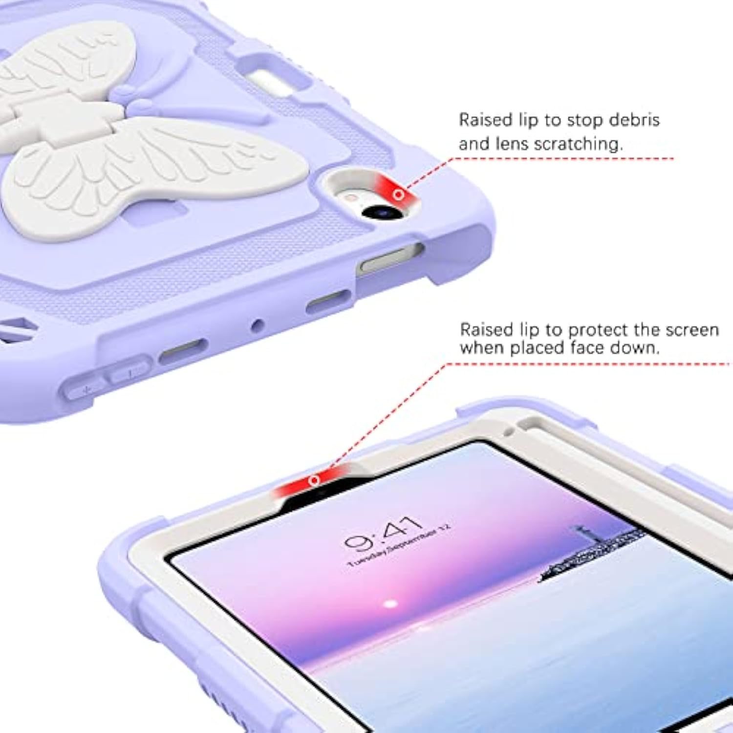 Ipad Mini 6 Case, 2021 Ipad Mini 6Th Generation Case With Pencil Holder 2 In 1