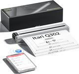 Q302 Wifi Portable Printers Wireless For Travel, Mini Thermal Printer With Reverse Charging, Upgraded 300Dpi Inkless Phone Printer Supports Us Letter/A4/B5/A5, Small Mobile Printer For Vehicles