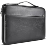 17.3 Inch Laptop Sleeve Case Water-Resistant Pu Computer Cover Bag For Hp, Dell Notebook,Black
