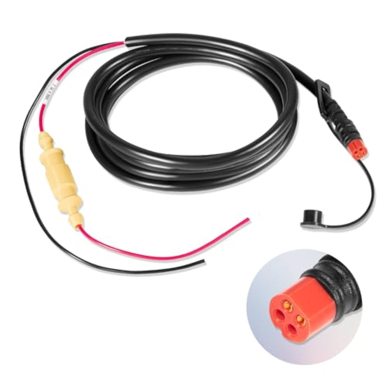 010-11678-10 Power Cable, 4-Pin Power Cord Fit For Garmin Echo Fish Finder 100, 101, 150, 151, 151Dv, 200, 201, 201Dv, 300C, 301C, 301Dv, 500C, 501C, 550C, 551C, 551Dv (6 Ft. /1.8M)