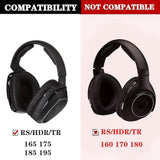 Cooling Gel Ear Pads Cushions Compatible With Sennheiser Rs175/Rs185/Rs195/Rs165, Hdr175/Hdr185/Hdr195/Hdr165/Tr175 Headphones Replacement Earpads With Ice Silk Fabric Added Thickness