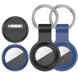 [4 Pack Family Set] Case Compatible With Apple Airtag Holder, 2 Keyring + 2 Pin-Style Secure Protectors, Durable Silicone Anti-Loss Shockproof Gps Cover For Kids, Pets, Bags, Luggage Tracking