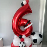 Red 40 Inch Number 5 Foil Mylar Helium Balloon Birthday Anniversary Decorations