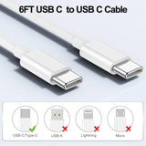 Iphone 16 15 Charger,Usb C Charger Fast Charging,2Pack Dual Port Fast Wall Chargers Block With 6Ft Usb C To C Cable For Iphone 16E/16 Pro Max/16 Pro/16 Plus/15 Pro Max/15/Ipad Pro/Air/Mini/Airpod