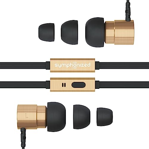 Metal Wired Earbuds With Microphone, In-Ear Headphones With Remote Control For Computer, Laptop & Phone - 3.5Mm Aux Jack