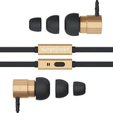 Metal Wired Earbuds With Microphone, In-Ear Headphones With Remote Control For Computer, Laptop & Phone - 3.5Mm Aux Jack