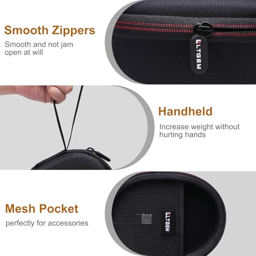 Ltgem Case Compatible With Logitech Mx Ergo S/Plus/Mx Ergo Advanced Wireless Trackball Mouse, Office Travel Carrying Storage Bag - Black(Case Only)