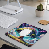 Tree Of Life Gaming Mouse Pad, Galaxy Space Universe Gifts For Office Desk Decor Accessories, Waterproof Non-Slip Rubber Base Cool Mousepad For Wireless Mouse 7.9X9.5 Inch