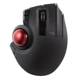 ELECOM Trackball Mouse Wireless, Ergonomic Mouse, 3 Device Connection, Wired (USB), Bluetooth, Track Ball Mouse, Thumb Control, Compatible for PC, Laptop, Mac, Windows, macOS, EX-G Pro (M-XPT1MRXBK)