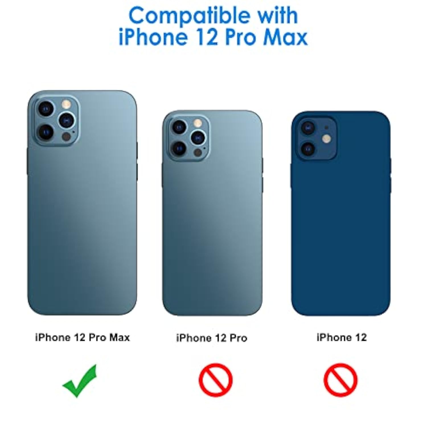 JETech Camera Lens Protector for iPhone 12 Pro Max 6.7-Inch, 9H Tempered Glass, HD Clear, Anti-Scratch, Case Friendly, Does Not Affect Night Shots, 3-Pack