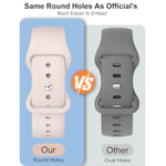 Patenting Sport Silicone Band Compatible With Apple Watch Bands For Women Men 38Mm 40Mm 41Mm 42Mm 44Mm 45Mm 46Mm 49Mm, Soft Wristband Waterproof Sport Strap For Iwatch Series 10 9 8 7 6 5 4 3 2 1 Se
