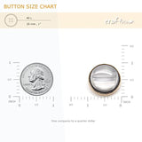 20 Pcs Translucent Brushed Gray Resin Layer Sewing Metal Shank Coat Bu