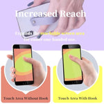 Phone Grips Strap Holder For Hand Grip, Adhesive Cellphone Case Accessories Sticky Gripper Handle Holders For Back Of Phone With Finger Loop For Kindle, Iphone, Ipad - 4 X Grey, Black, White