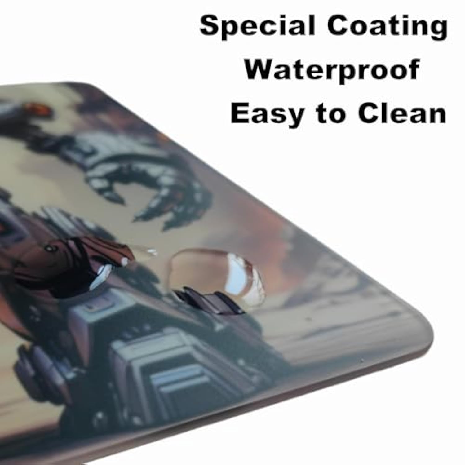 Skull Glass Pad Gaming Mouse Pad With Anti-Slip Rubber Base Smooth,Special Surface With Improved Precision Speed,Waterproof Easy To Clean?Durable Surface For High-Speed Gaming(13.8” × 11.8”)
