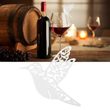 Wedding Name Place Cards, Place Cards For Wedding Or Party, Little Bird Shape Seating Name Place Cards For Wine Glass Table Decoration (50Pcs)(White)