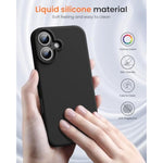 Designed for iPhone 16 Case,Shockproof Liquid Silicone Protective Phone Case