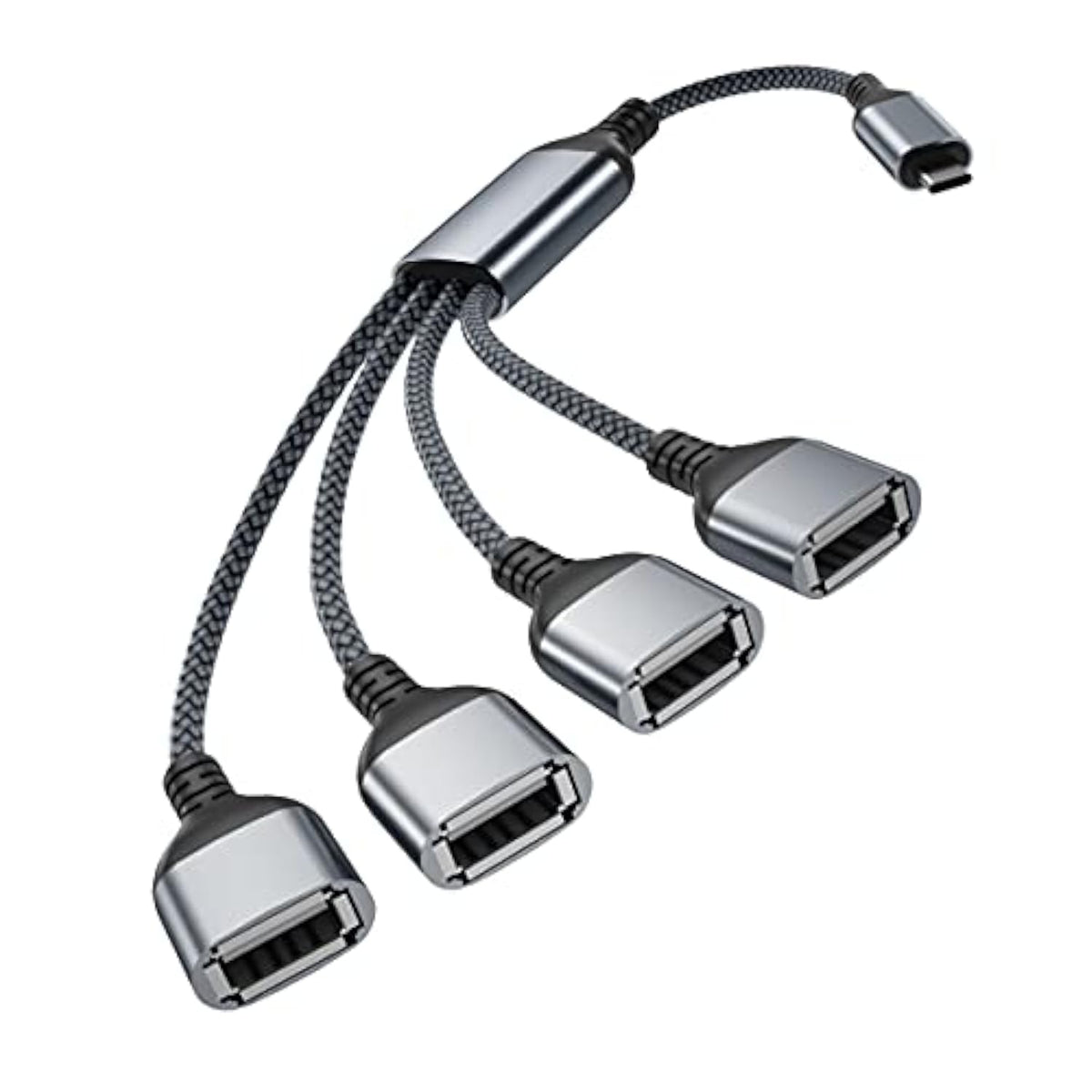 Usb C Male To Four Usb Female Cable Adapter 3.3Ft,Thunderbolt 3 To 4 Type A 2.