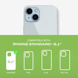 Evolite Phone Case For Iphone 16E / 15 - Thin Impact Protection Case - Black