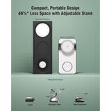 3-In-1 Foldable Wireless Charging Station,15W Qi2-Certified Wireless Charger For Magsafe Iphones,3 In 1 Magnetic Charger Stand For Iphone 16/15/14/13/12, Apple Watch And Airpods.(30W Adapter Include)