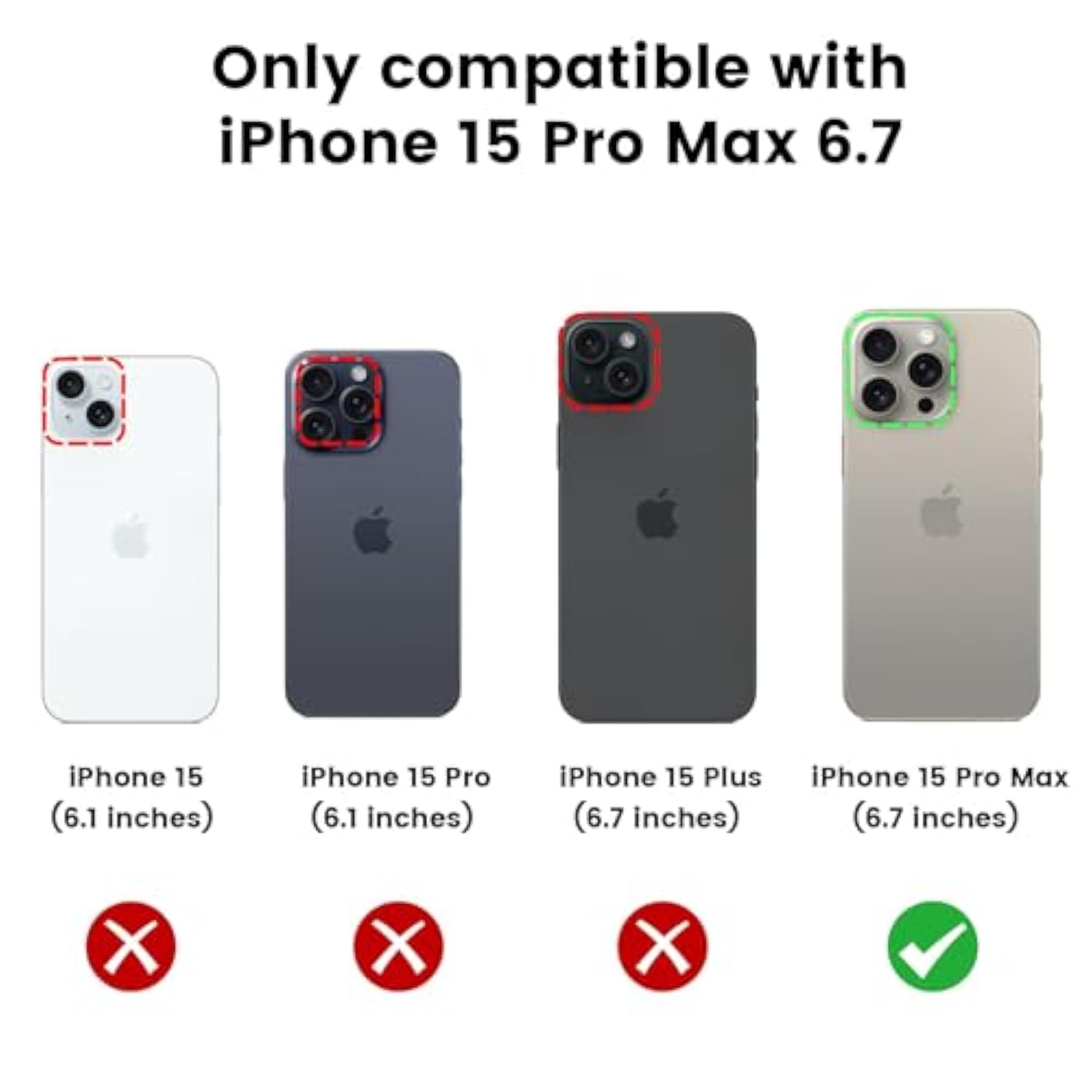 For Iphone 15 Pro Max Privacy Case With [Anti-Peep Screen Protector] Phone Case Built-In Slide Camera Cover & Magnetic Ring Kickstand, Heavy Duty Drop Protection For 15 Pro Max Iphone Case-Black