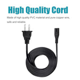 2 Prong Power Cord Replacement For Sonos Play One 1 3 5 Sub Spakers,Sound Bar Soundbar Subwoofer Black Wihte 8Ft Power Cord Ac Cable